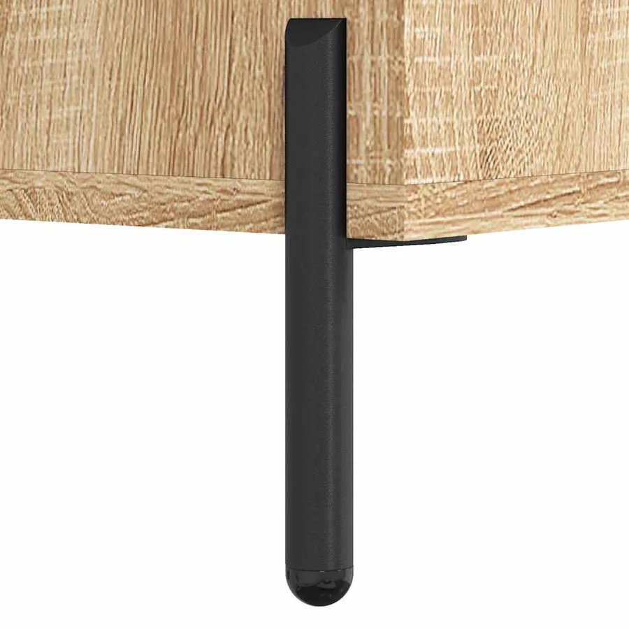Buffet haut chêne sonoma 69,5x31x115 cm bois d'ingénierie - 11
