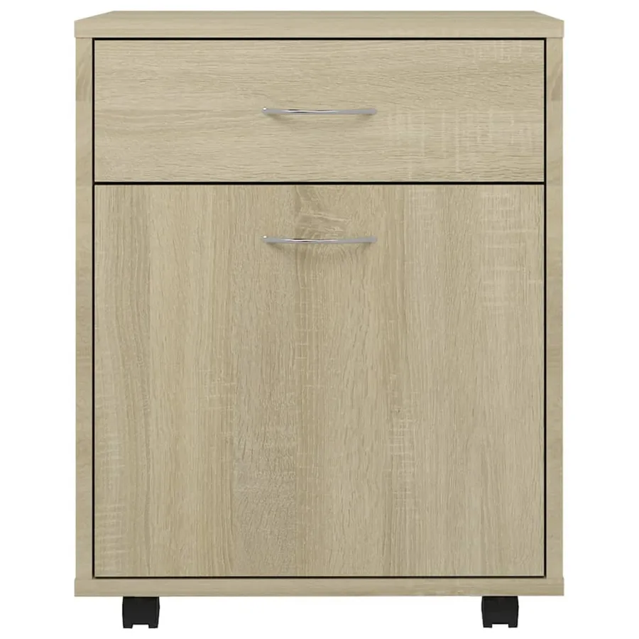 Armoire à roulettes Chêne sonoma 45x38x54 cm Bois d’ingénierie - 4