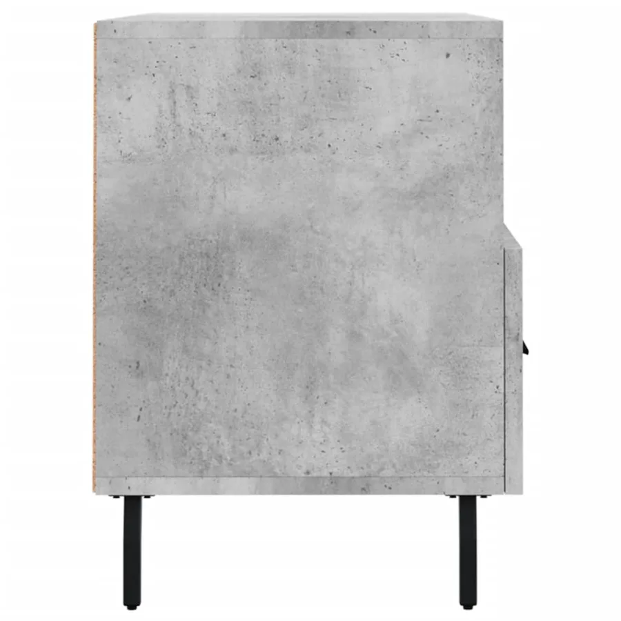 Meuble TV Gris béton 80x36x50 cm Bois d'ingénierie - 7
