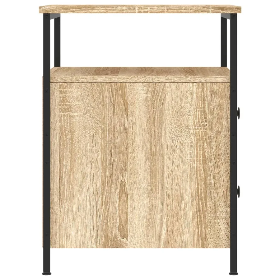Tables de chevet 2pcs chêne sonoma 44x45x60cm bois d'ingénierie - 7