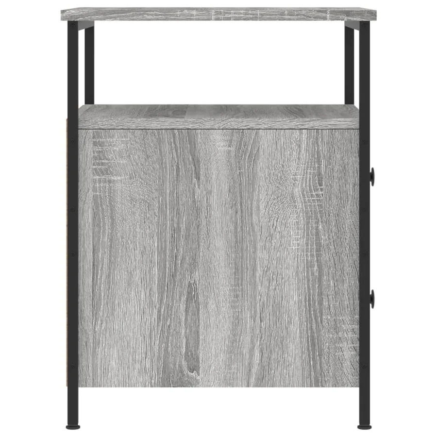 Tables de chevet 2 pcs sonoma gris 44x45x60cm bois d'ingénierie - 7
