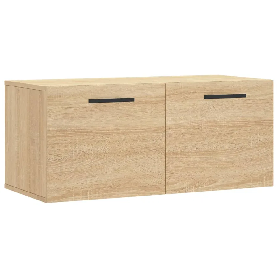 Armoire murale chêne sonoma 80x36,5x35 cm bois d'ingénierie - 2