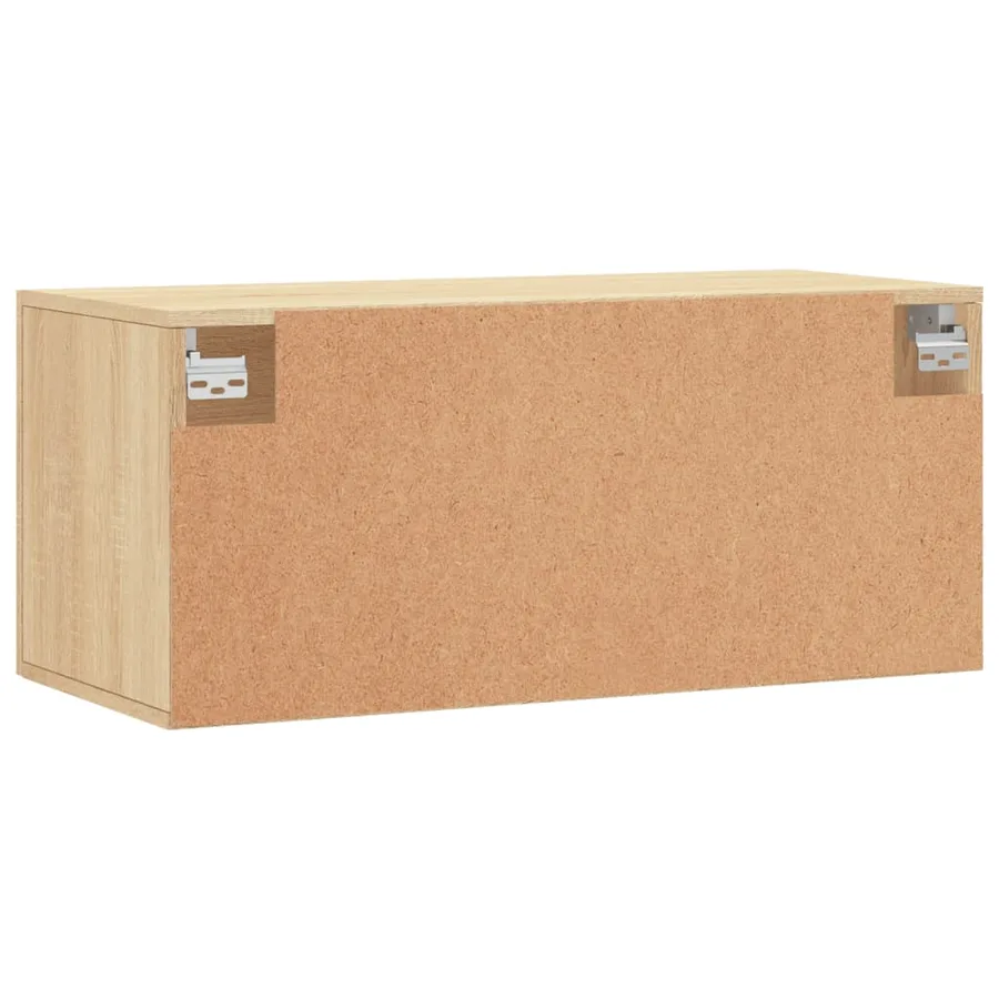 Armoire murale chêne sonoma 80x36,5x35 cm bois d'ingénierie - 8
