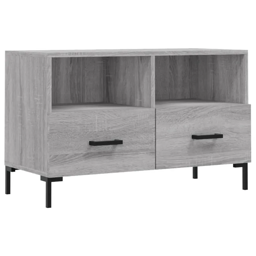 Meuble TV Sonoma gris 80x36x50 cm Bois d'ingénierie - 2
