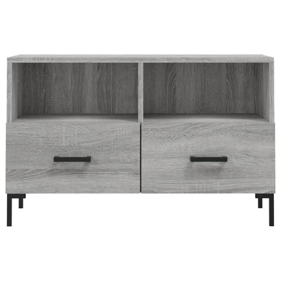 Meuble TV Sonoma gris 80x36x50 cm Bois d'ingénierie - 5
