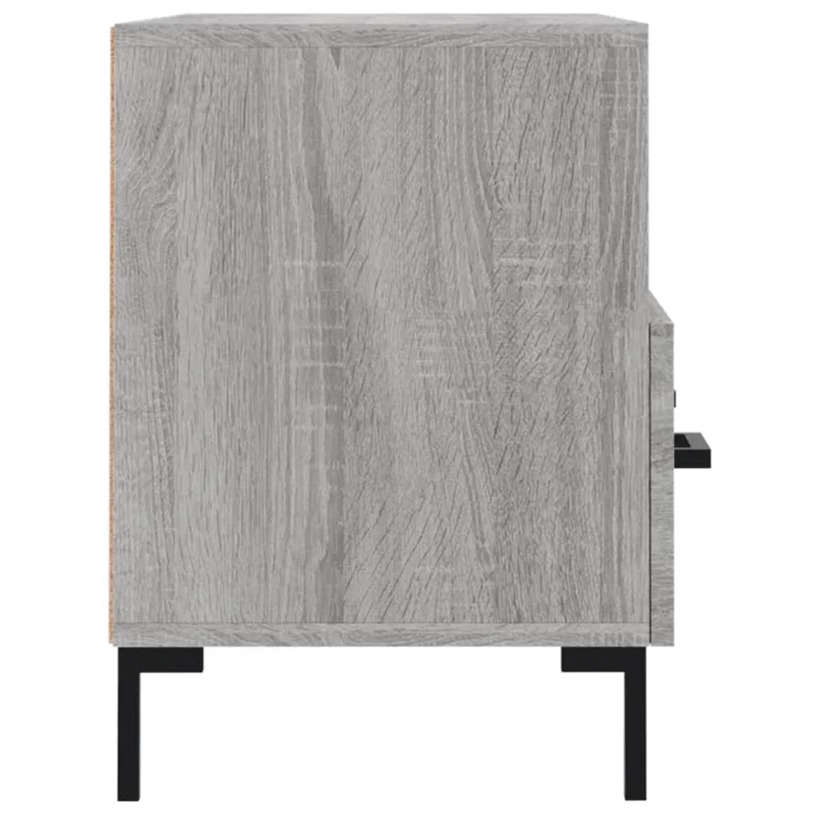 Meuble TV Sonoma gris 80x36x50 cm Bois d'ingénierie - 7