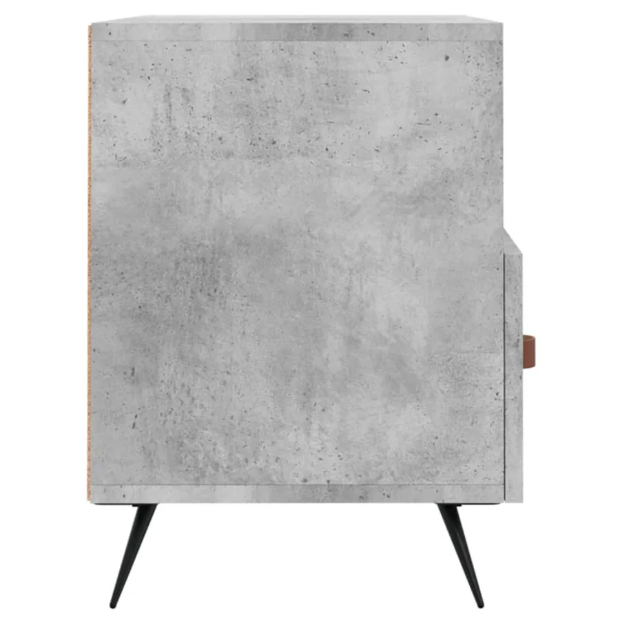 Meuble TV Gris béton 80x36x50 cm Bois d'ingénierie - 7