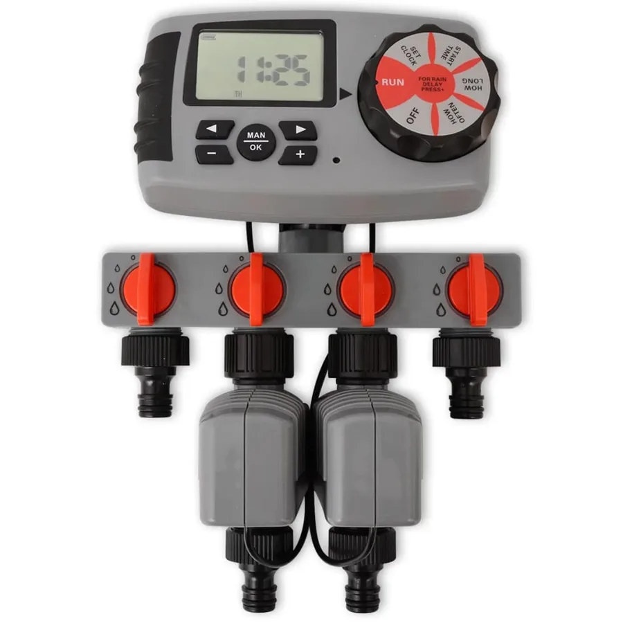 Minuterie automatique d'irrigation avec 4 stations 3 V - 2