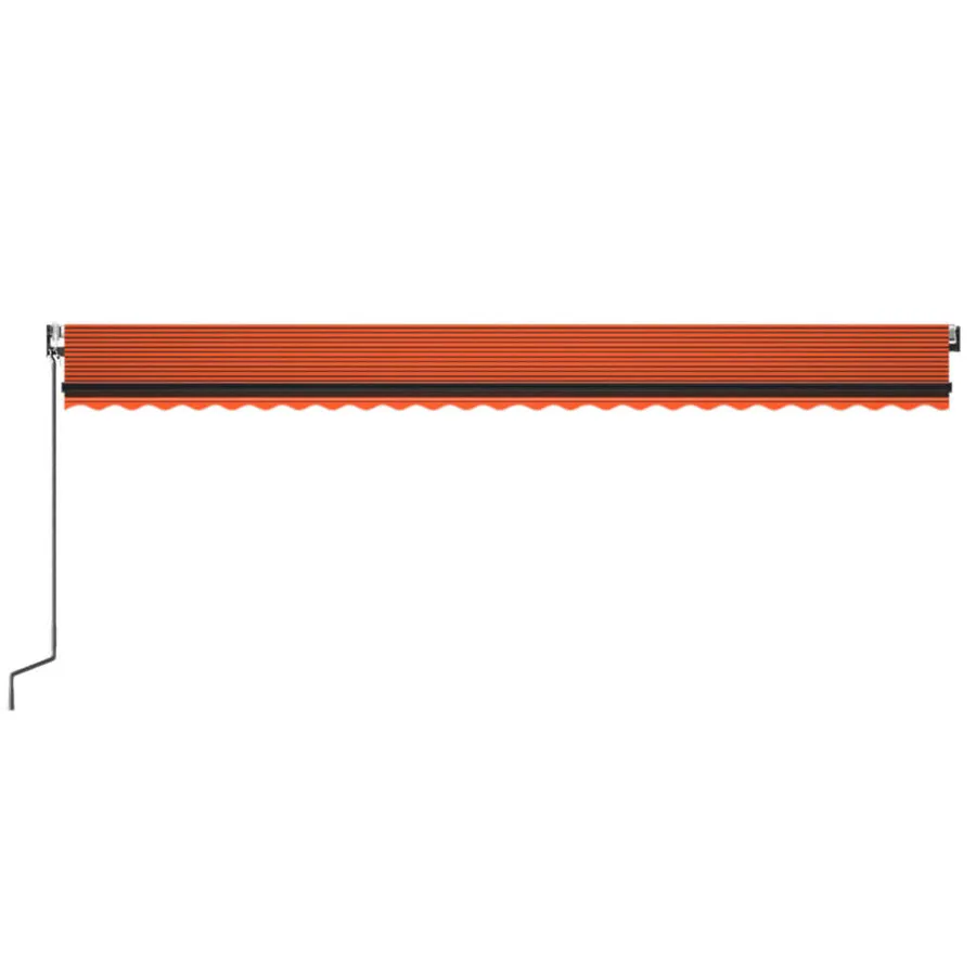 Auvent rétractable automatique 600x350 cm Orange et marron - 4