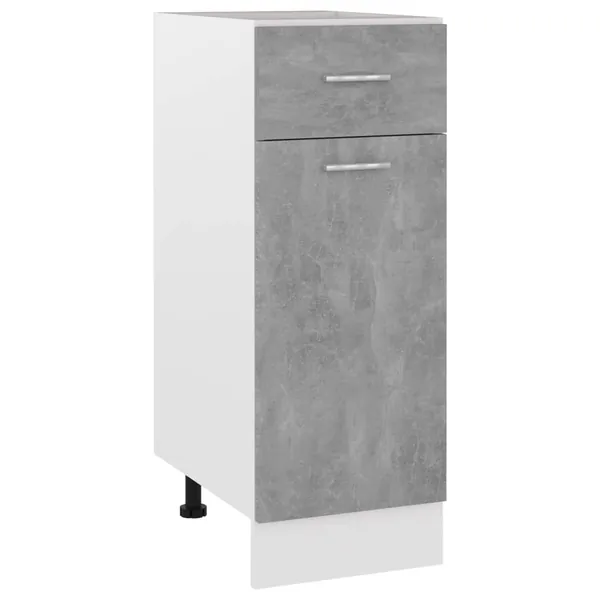 Armoire à tiroirs "Lyon" Gris béton 30 x 46 x 81,5 cm Bois d'ingénierie