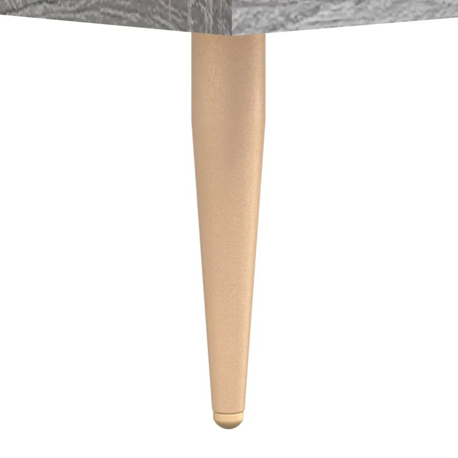 Table basse Sonoma gris 50x50x40 cm Bois d'ingénierie - 10