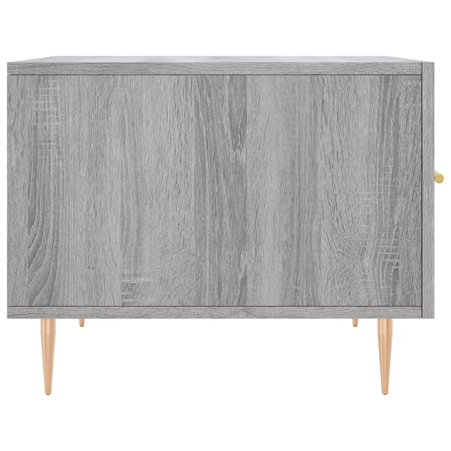 Table basse Sonoma gris 50x50x40 cm Bois d'ingénierie - 7