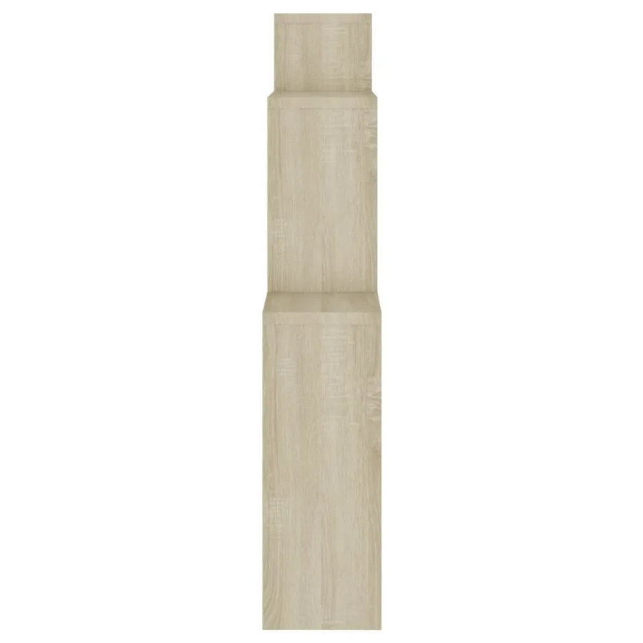 Étagère murale cube Chêne sonoma 80x15x78,5cm Bois d’ingénierie - 4