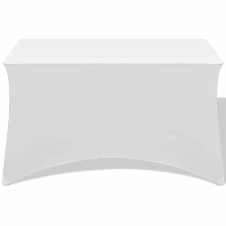 Housses extensibles pour table 2 pièces 120x60,5x74 cm Blanc - 2