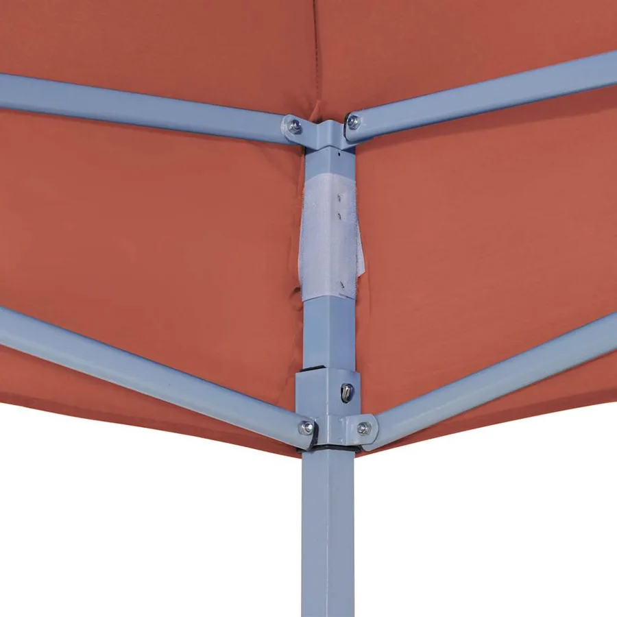 Toit de tente de réception 2x2 m Terre cuite 270 g/m² - 5