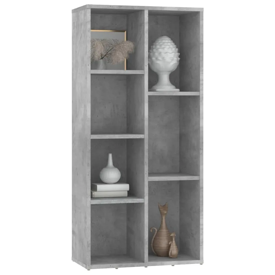 Bibliothèque Gris béton 50x25x106 cm Bois d’ingénierie - 3