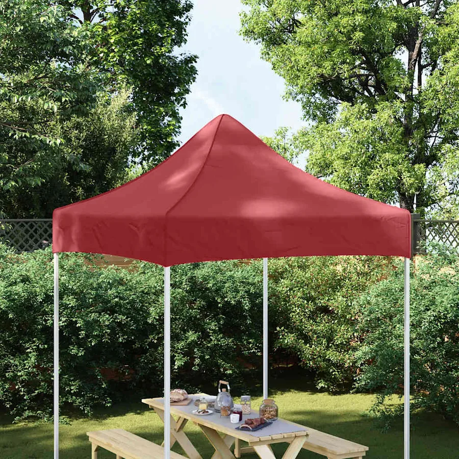 Toit de tente de réception 2x2 m Bordeaux 270 g/m²