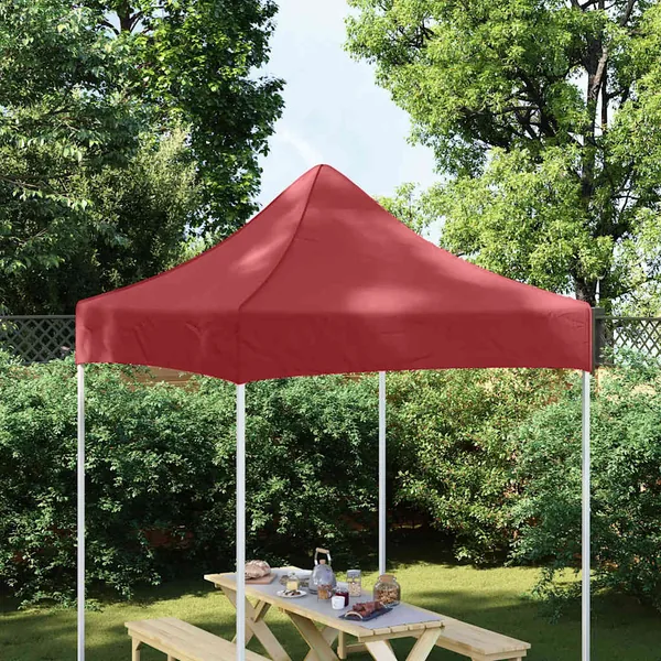 Toit de tente de réception 2x2 m Bordeaux 270 g/m²