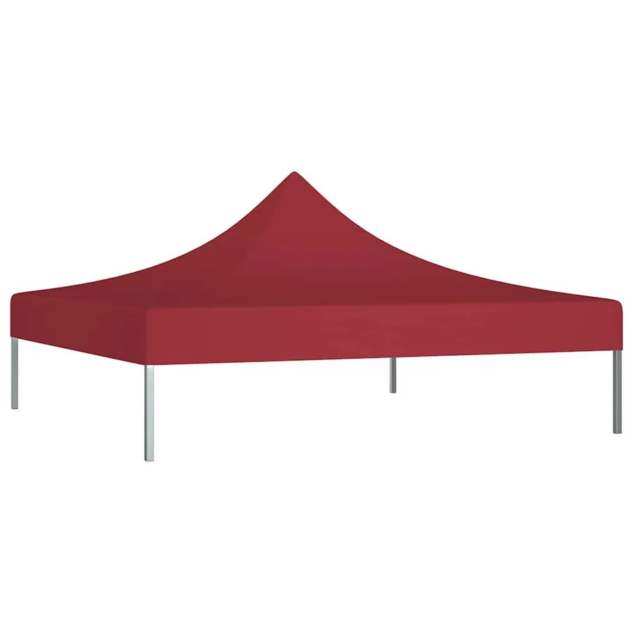 Toit de tente de réception 2x2 m Bordeaux 270 g/m² - 3