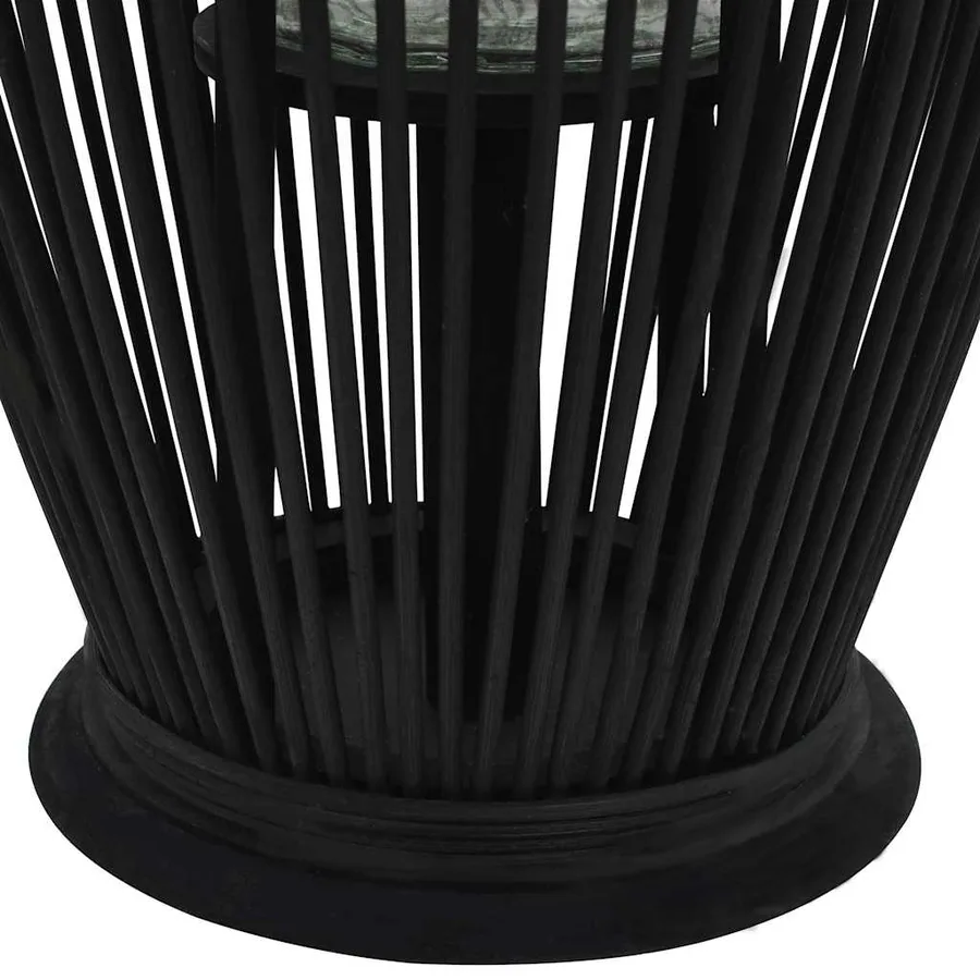 Bougeoir suspendu Bambou Noir 60 cm - 3