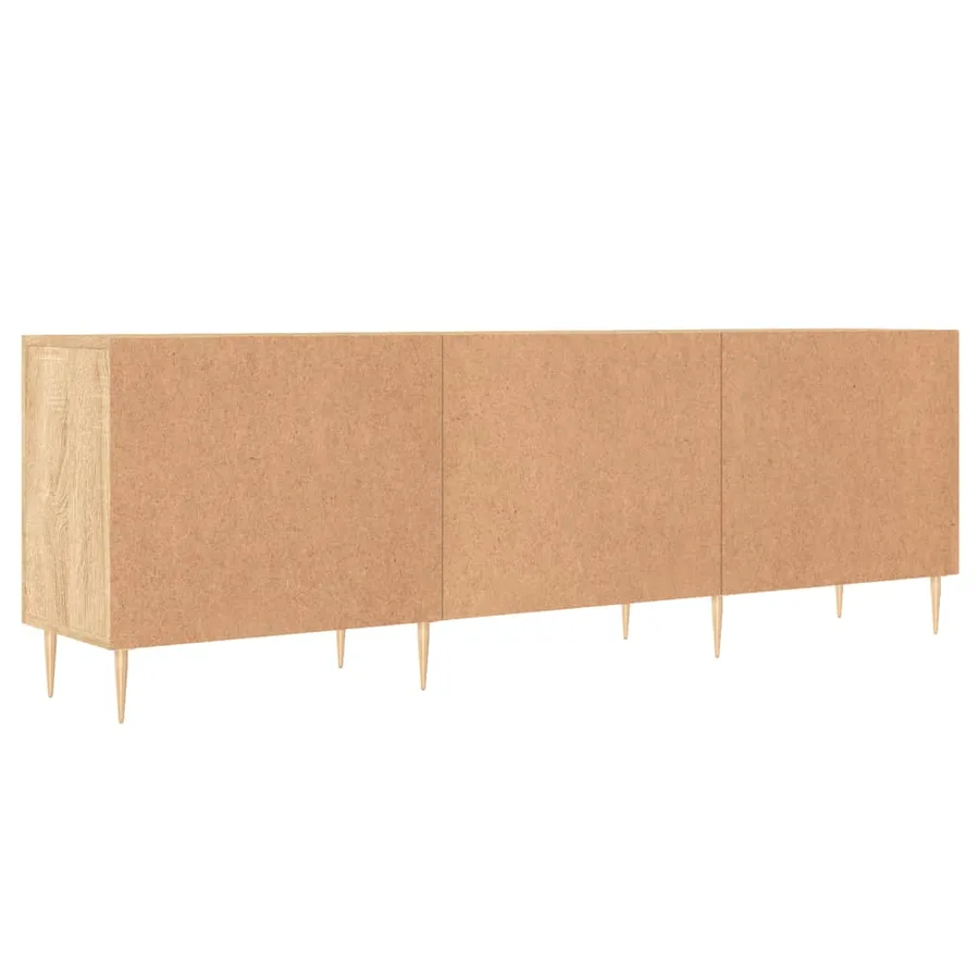 Meuble TV chêne sonoma 150x30x50 cm bois d'ingénierie - 8