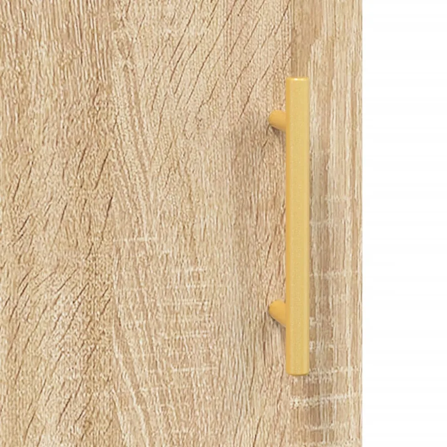 Meuble TV chêne sonoma 150x30x50 cm bois d'ingénierie - 9