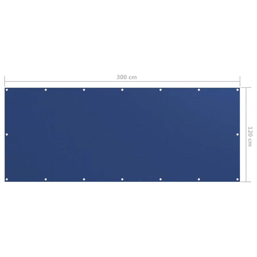 Écran de balcon Bleu 120x300 cm Tissu Oxford - 5