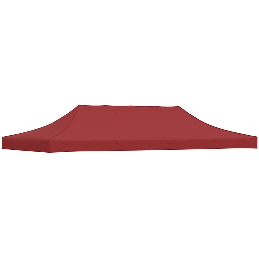 Toit de tente de réception 6x3 m Bordeaux 270 g/m²