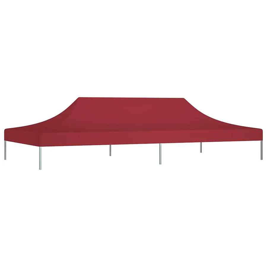 Toit de tente de réception 6x3 m Bordeaux 270 g/m² - 2