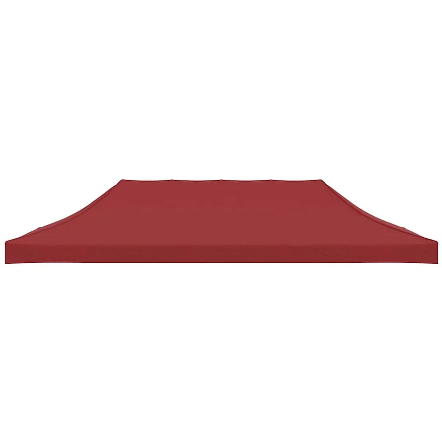 Toit de tente de réception 6x3 m Bordeaux 270 g/m² - 3