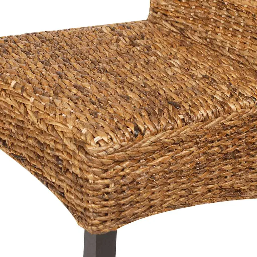 Chaises à manger lot de 6 bois solide de manguier et abaca - 7