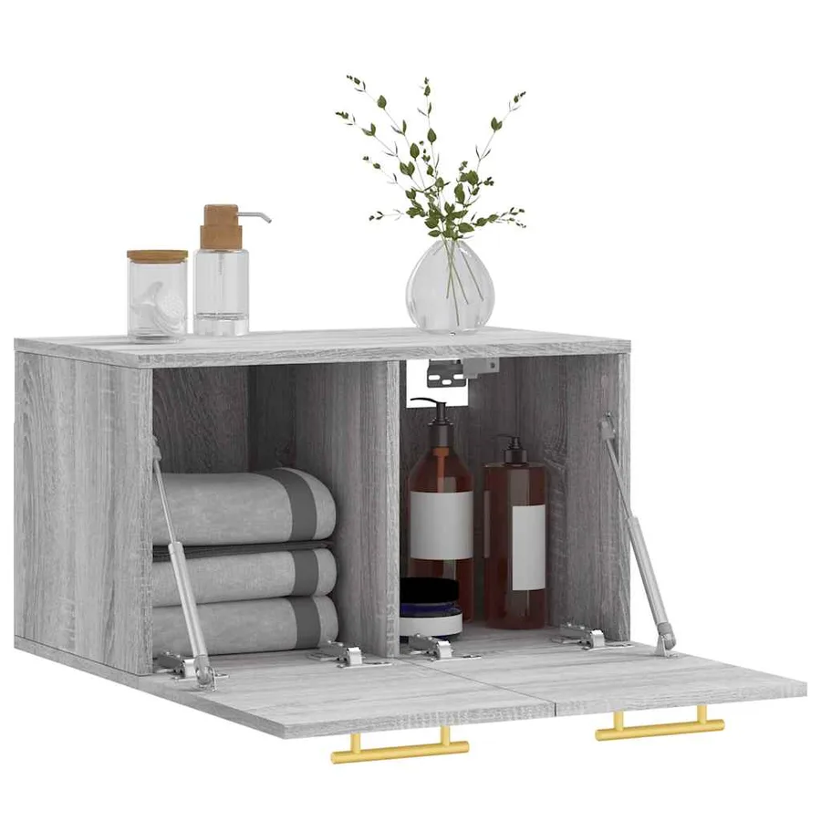 Armoire murale Sonoma gris 60x36,5x35 cm Bois d'ingénierie - 4