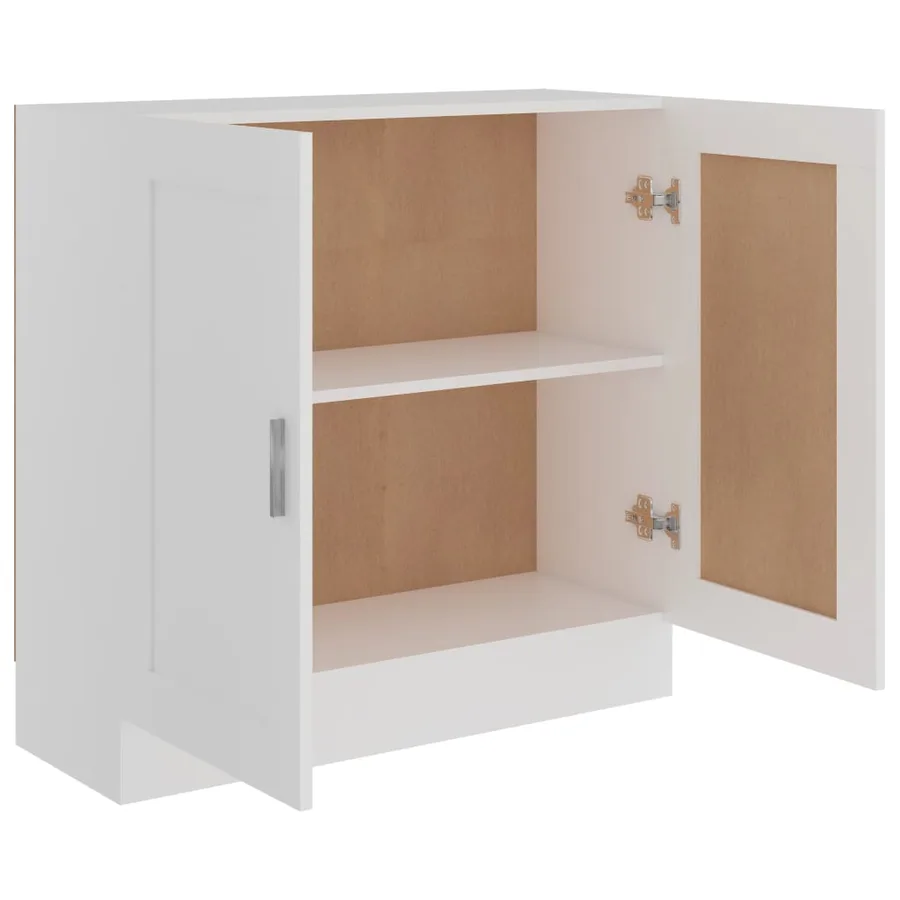 Bibliothèque Blanc 82,5x30,5x80 cm Bois d'ingénierie - 5