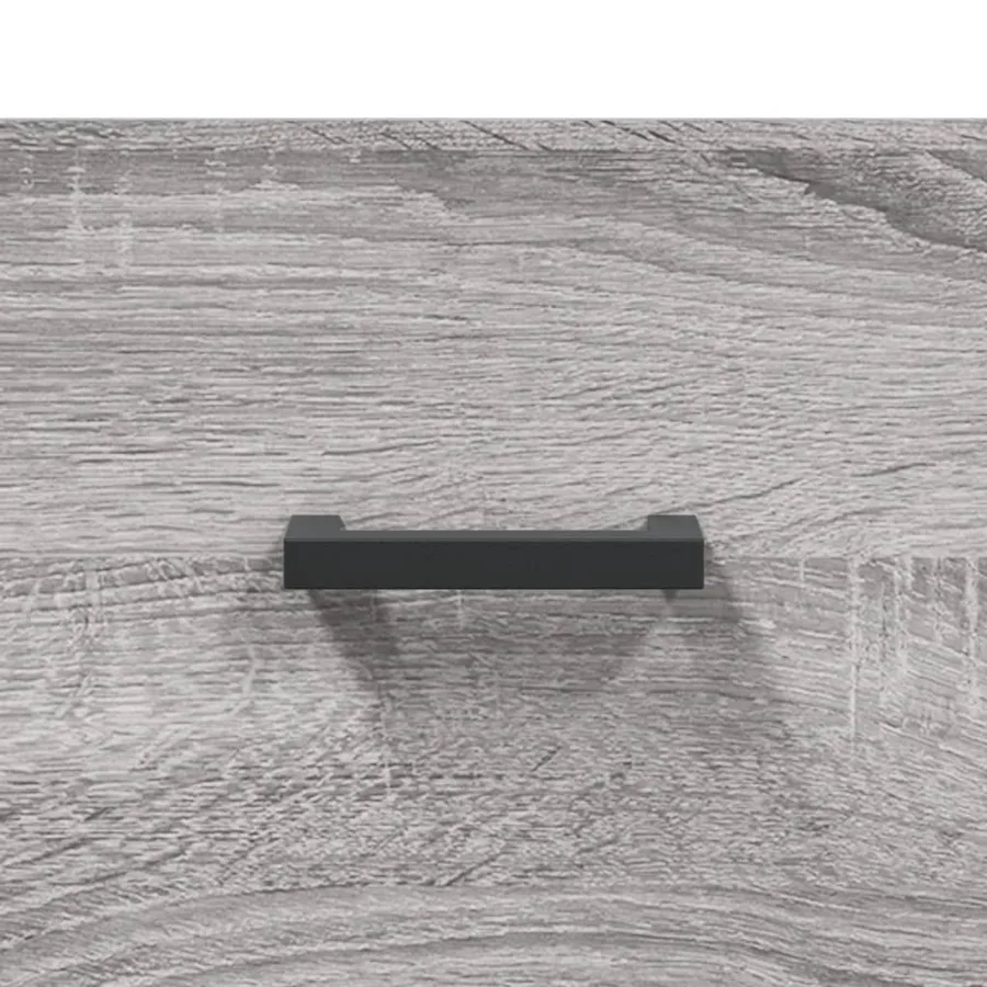 Buffet sonoma gris 100x36x60 cm bois d'ingénierie - 9