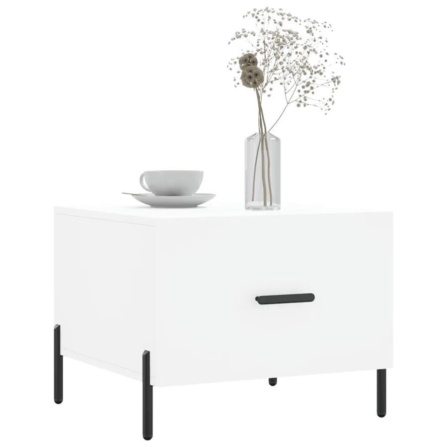 Tables basses 2 pcs blanc 50x50x40 cm bois d'ingénierie - 3