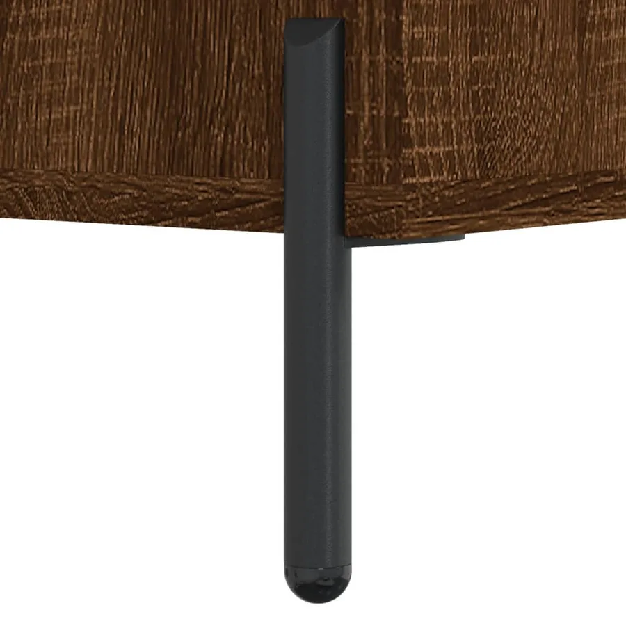 Table basse Chêne marron 50x50x40 cm Bois d'ingénierie - 10