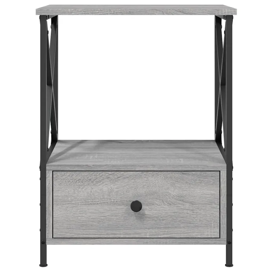 Tables de chevet 2 pcs sonoma gris 50x41x65 cm bois ingénierie - 6