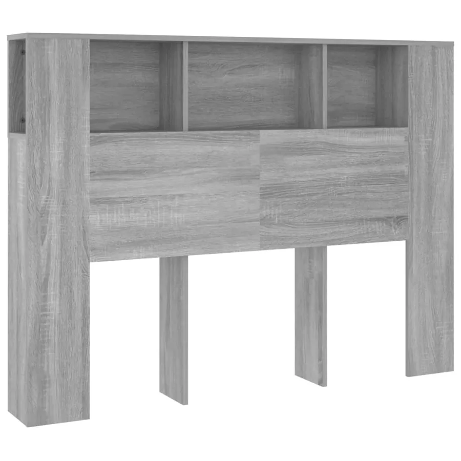 Armoire de tête de lit Sonoma gris 140x18,5x104,5 cm - 2