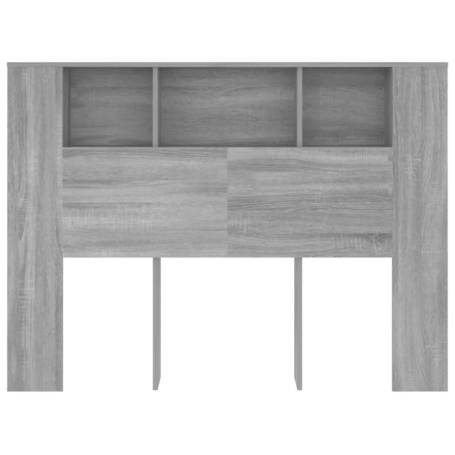 Armoire de tête de lit Sonoma gris 140x18,5x104,5 cm - 3