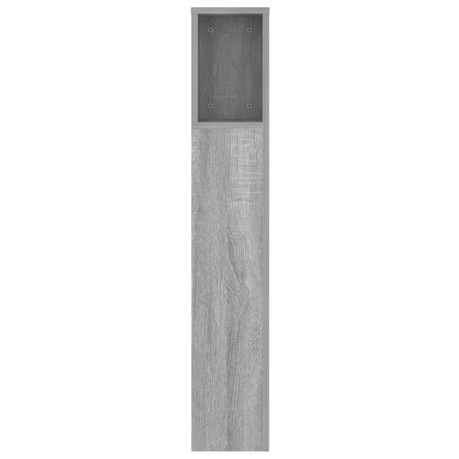 Armoire de tête de lit Sonoma gris 140x18,5x104,5 cm - 4