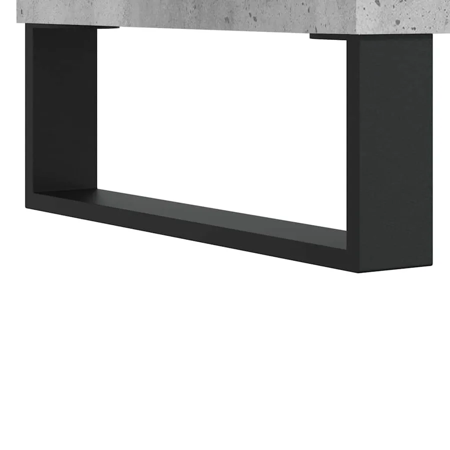 Buffet gris béton 100x36x60 cm bois d'ingénierie - 11