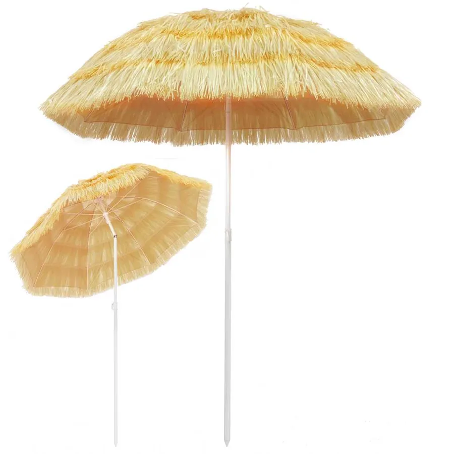Parasol de plage Naturel 180 cm Style hawaïen - 2