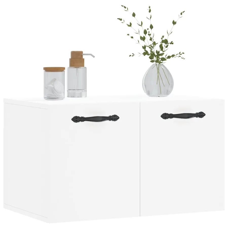 Armoire murale Blanc 60x36,5x35 cm Bois d'ingénierie - 9