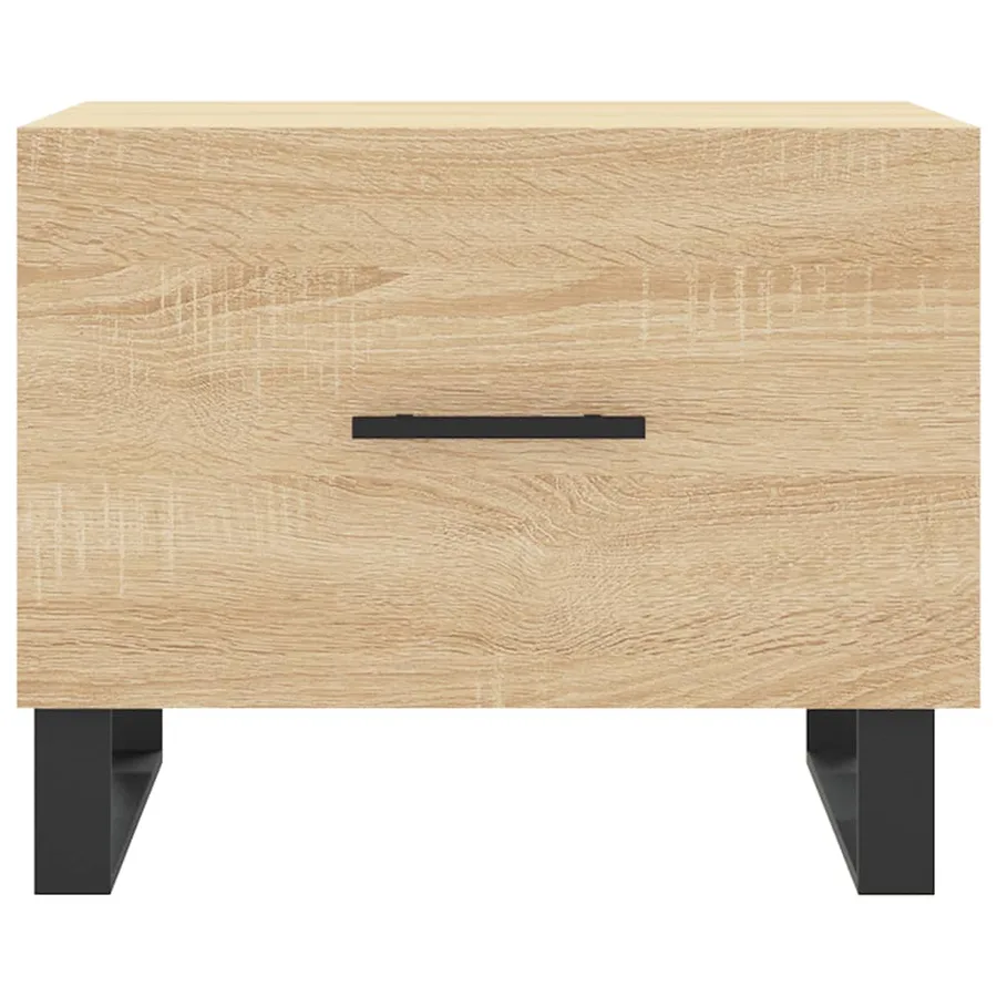 Tables basses 2 pcs chêne sonoma 50x50x40 cm bois d'ingénierie - 6