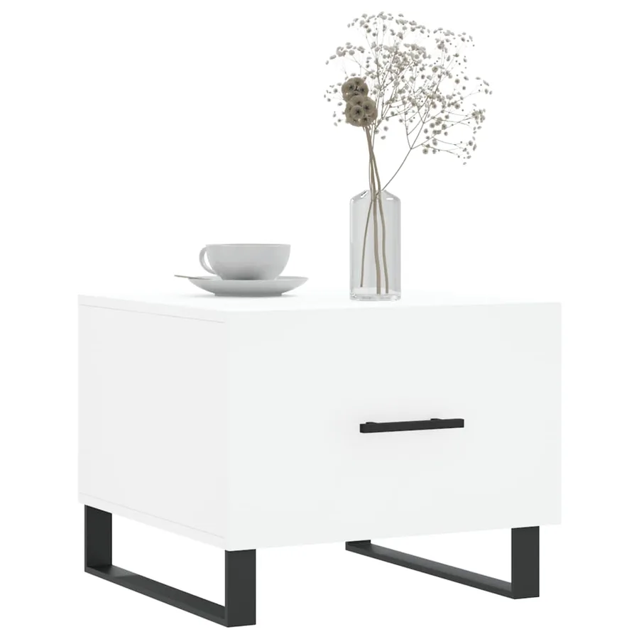 Tables basses 2 pcs blanc 50x50x40 cm bois d'ingénierie - 3