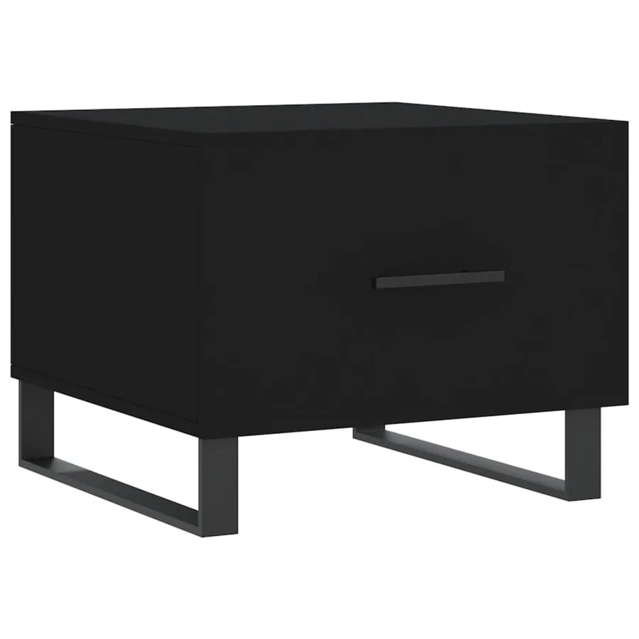 Tables basses 2 pcs noir 50x50x40 cm bois d'ingénierie - 5