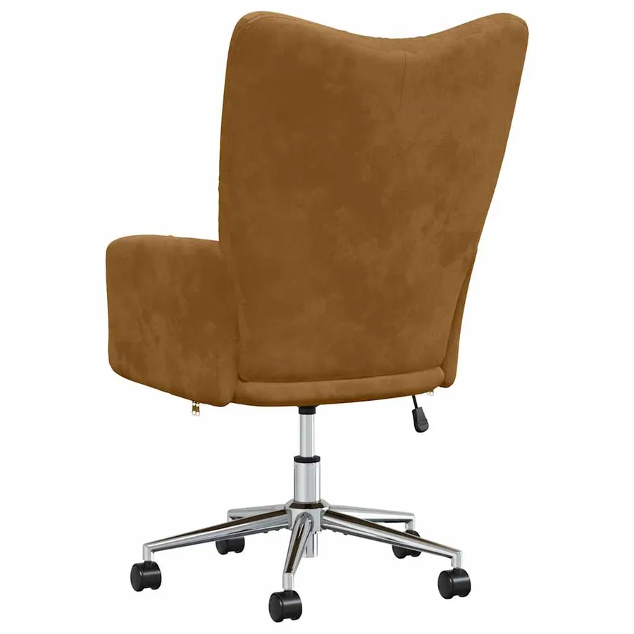 Chaise de relaxation Marron Velours - 5