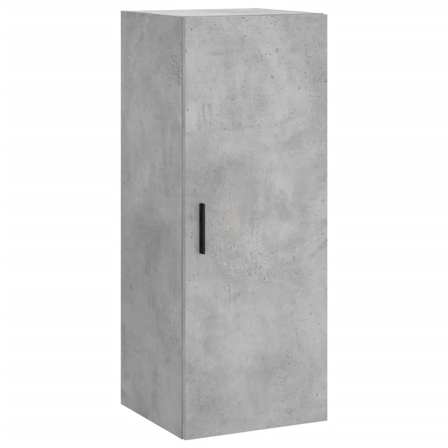 Buffet haut Gris béton 34,5x34x180 cm Bois d'ingénierie - 5