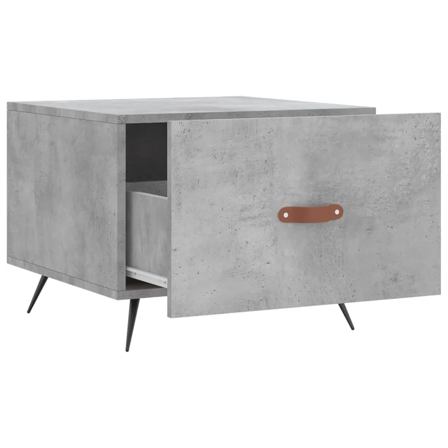 Tables basses 2 pcs gris béton 50x50x40 cm bois d'ingénierie - 7