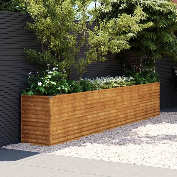 Jardinière surélevée 385 x 50 x 69 cm Acier Corten